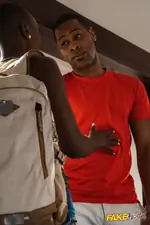 Fake Hostel - African Black babe and SE Asian threesome - 05/21/2021