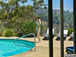 Lets Try Anal - Poolside Anal Sex - 09/02/2015