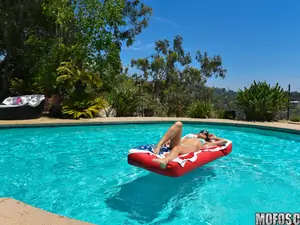 Lets Try Anal - Poolside Anal Sex - 09/02/2015