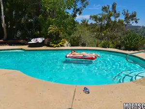 Lets Try Anal - Poolside Anal Sex - 09/02/2015
