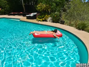 Lets Try Anal - Poolside Anal Sex - 09/02/2015