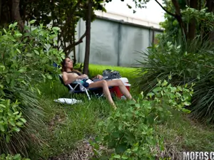 Pervs On Patrol - Tanning Teen Likes It Rough - 09/29/2015