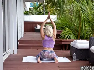 Lets Try Anal - Yoga Blonde Does Anal - 10/02/2015