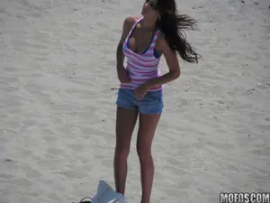 Pervs On Patrol - Tanning Mandy - 08/04/2011