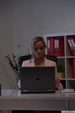 Pervs On Patrol - Czech Blonde Fucks in Office - 04/04/2016