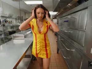Pervs On Patrol - Creampie in a Restaurant Kitchen - 01/05/2022