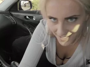 Stranded Teens - Busty Blonde Hitches Ride on a Big Dick - 06/03/2022