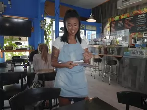 Let's Post It - The Café Waitress gets Creampied - 11/17/2022
