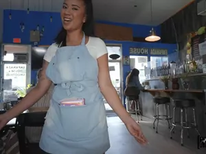 Let's Post It - The Café Waitress gets Creampied - 11/17/2022