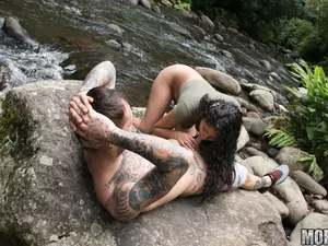 Latina Sex Tapes - Natural Amateur Banged by the River - 09/19/2016