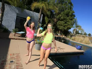 Share My BF - Two Bikini Babes Share a Boyfriend - 10/31/2016
