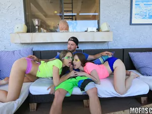 Share My BF - Two Bikini Babes Share a Boyfriend - 10/31/2016