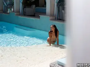 Pervs On Patrol - Adrian Maya Plowed Poolside - 01/06/2017