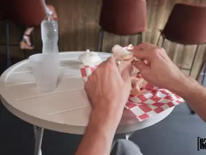 Let's Post It - Waitress Breaks for BF's Big Sub - 04/22/2025