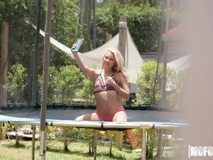 Pervs On Patrol - Trampoline Cock Worship - 09/08/2017
