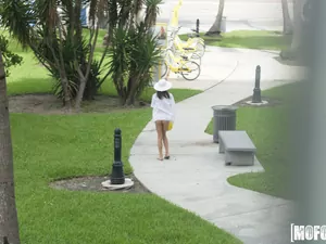 Pervs On Patrol - Celeb Look-Alike in Thong Bikini - 10/13/2017